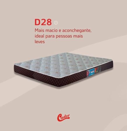 Colchão Castor D28,  linha Sleep Max.